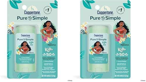 Coppertone Pure and Simple Kid...ree, 0.49 Oz Stick (Pack of 2)