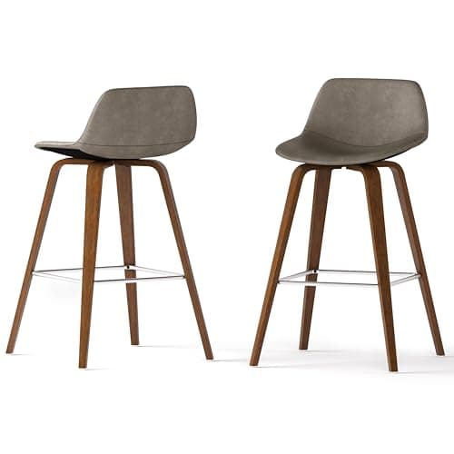 SIMPLIHOME Randolph Counter St...h Curved Backrest and Footrest