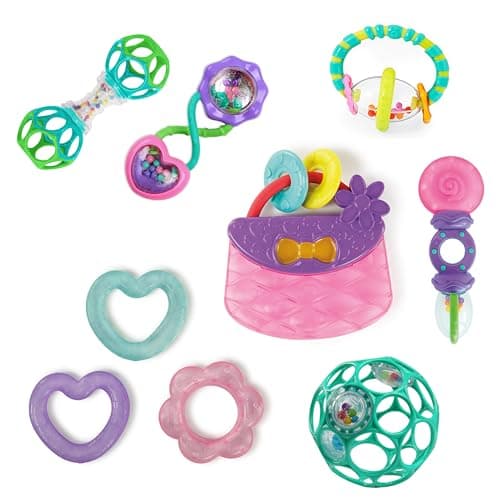 Bright Starts Everything Nice ... and Pink Baby Toys, 3 Months+