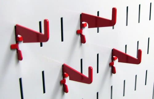 Wall Control Medium 1-7/8in Sl...d and Slotted Tool Board - Red