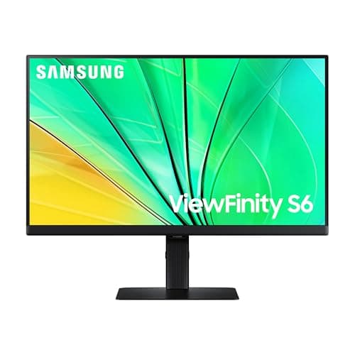 SAMSUNG 24" ViewFinity S6 (S60...le Stand, LS24D606EANXZA, 2024