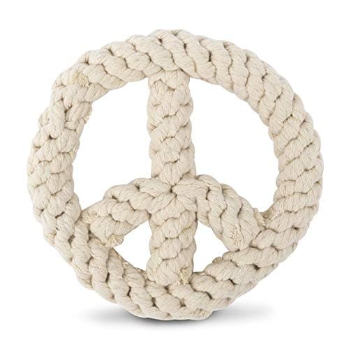 Harry Barker Rope Peace Dog Toy