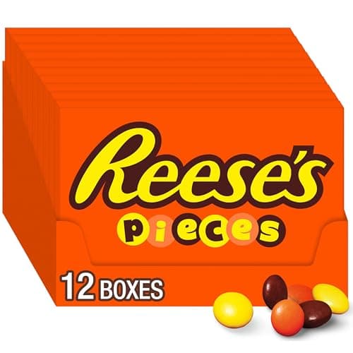 [SnS, AC] $9.60 | 12-Ct 4-Oz Reese's Pieces Peanut Butter Candy Boxes at Amazon