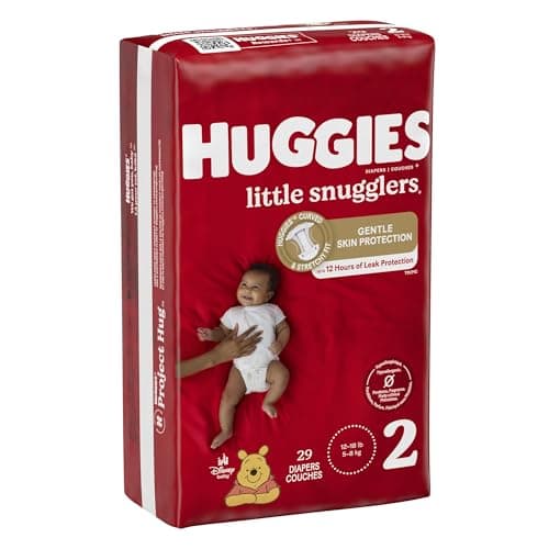 Huggies Little Snugglers Baby Diapers, Size 2, 29 Ct