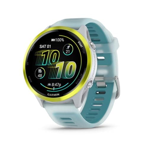 Garmin® Forerunner® 570, 47mm,...cent Whitestone/Turquoise Band