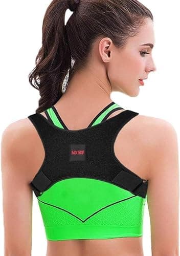Mxtrif Posture Corrector for Women and Men, Adjustable Back Brace for Spine Alignment and Posture Support, Upper Back Pain Relief, Comfortable and Effective Back Brace for Better Posture