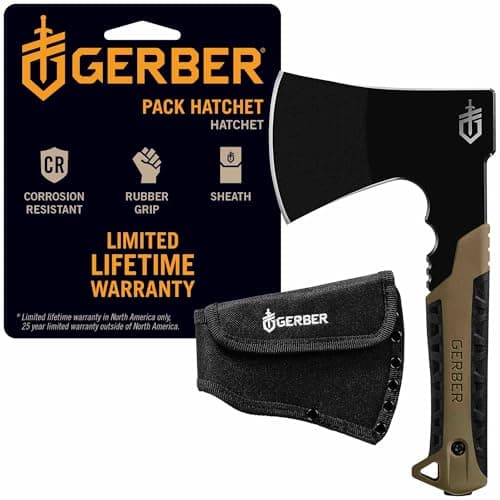 Gerber Gear Pack Hatchet - 3.5...Mountable Nylon Sheath - Brown