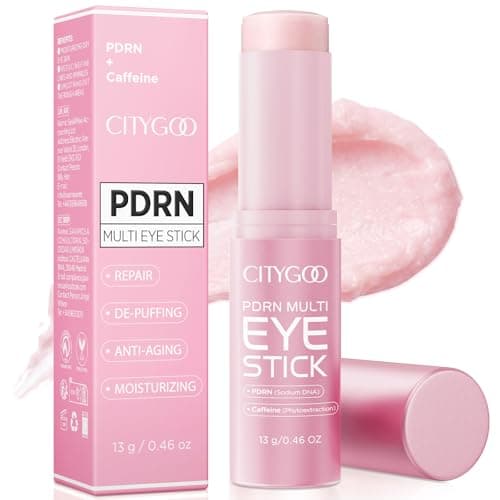 CITYGOO PDRN Volume Multi Balm: Caffeine & Volufiline Powered Stick for Dark Circles & Puffiness - Plumping & Firming - Collagen Anti-Wrinkle & Hydrating Care for Under-Eyes Face & Neck 13g