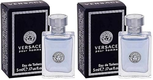 Versace Pour Homme, 0.17 Ounce (Pack of 2)
