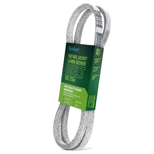 BlueStars 607400 Pump Drive Belt, Replaces 603907 Hustler Drive Belt - Compatible with Hustler Raptor SD 52" 54" 60" Deck, Raptor SDX/Limited Zero-Turn Mowers | Aramid Cord | 50.75" x 1/2"