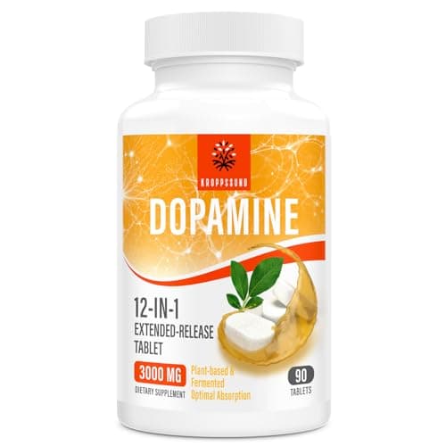 Kroppssund Natural Dopamine Su...lement - 90 Tablets (1 Bottle)