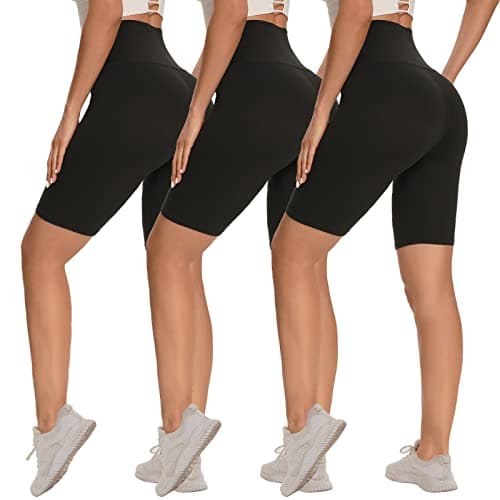 Women’s High-Waisted Bike Shorts 3-Pack Just $10.49 on Amazon