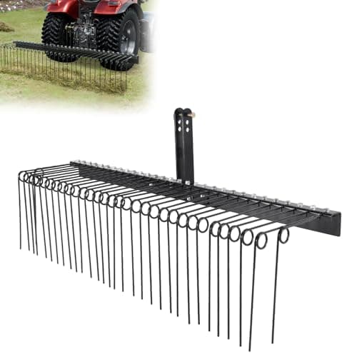 Vevor 72" Tow-Behind Lawn Dethatcher Rake for  $189  + free shipping