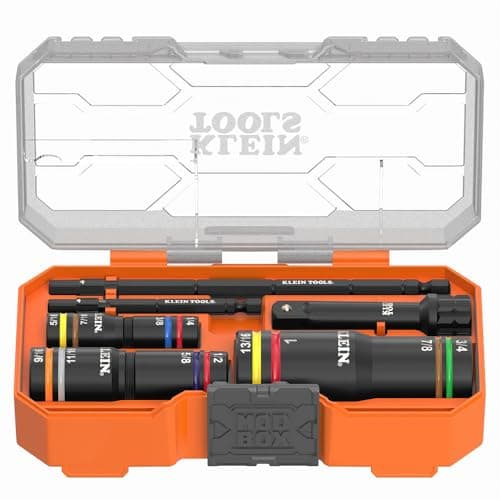 6-Pc Klein Tools KNECT Quad-12 Heavy-Duty Impact Flip Sockets (SAE) $42 + Free S&H