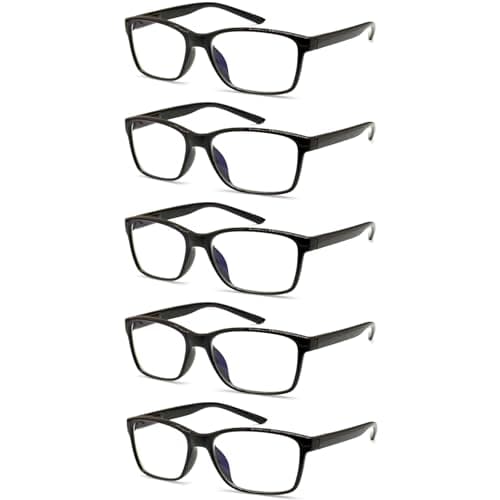 Blue Light Blocking Reading Glasses 5-Pack for $6 + free shipping w/ Prime