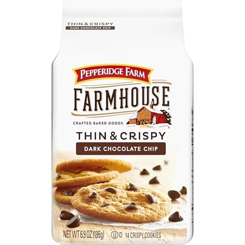 [SnS, AC] $3.16 | 6.9-Oz Pepperidge Farm Farmhouse Thin and Crispy Dark Chocolate Chip Cookies at Amazon