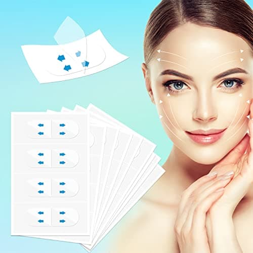 Neck Tape Lifting Invisible,Face Tape Lifting Invisible,204pcs Face Lift Tape,Neck Lift Tape Instant Facelift Tape Face Lifter Tape Facial Tape for Sagging Skin Double chin Jowls Eyes Woman Makeup