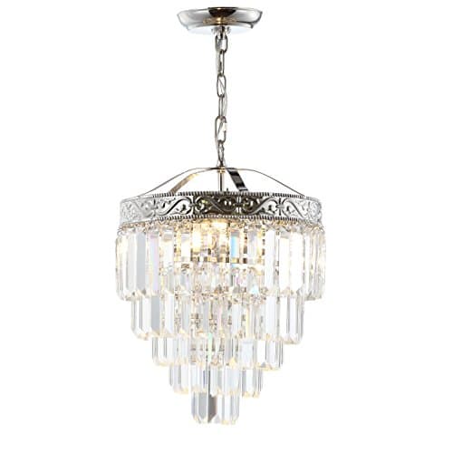JONATHAN Y JYL9006A Wyatt 12" ...ing Room, PolishedNickel/Clear