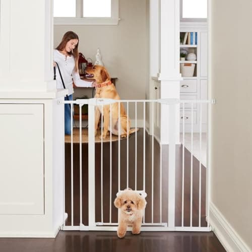 MYPET EasyPass Extra Tall & Wi... Tools Needed, 41" Tall, White