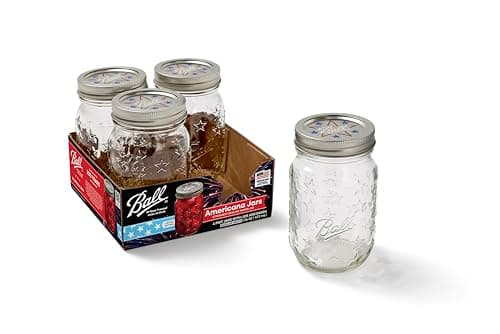 Ball Americana Regular Mouth Glass Mason Jars