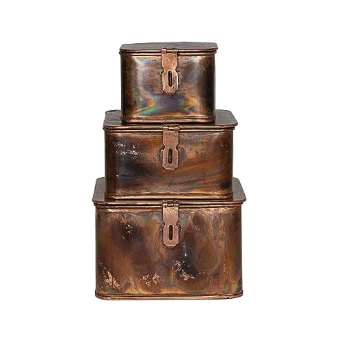 Creative Co-Op Decorative Meta... Burnt Copper Finish, Set of 3