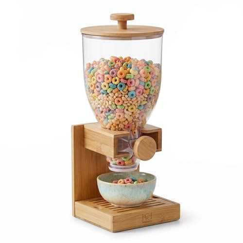 Honey-Can-Do Compact Dry Food ...r Countertop or Pantry, Bamboo