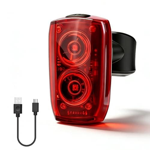 APECYC Rear Bike Light, Waterproof USB-C Rechargeable Bicycle Taillight