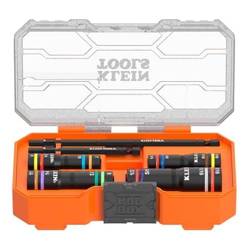 $49.98* | Klein Tools KNECT Quad Socket, 16 Sizes in 4 Sockets, 4-in-1 Color Coded SAE and Metric Impact Rated at Amazon