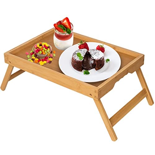 Artmeer Bed Tray Table with Folding Legs for $10 + free shipping w/ Prime