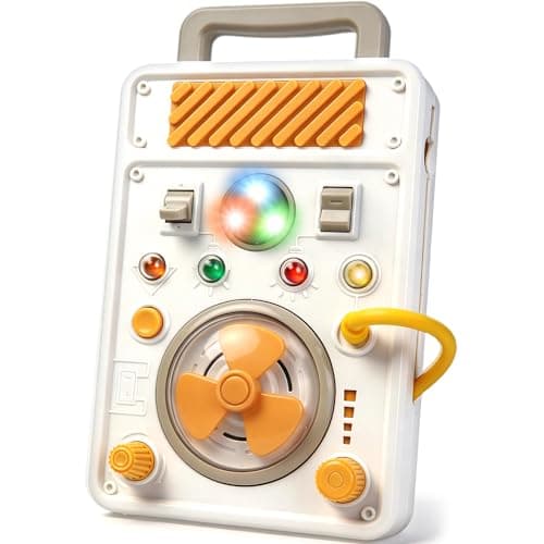 Montessori Toy Busy Board for 1 Year Old, Airplane Essential Travel Toys Roadtrip Activities for Toddler Boy Toy Educational LED Light Switch Learning Activity Sensory Board for Toddler 1-3 Girl Gift