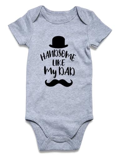 BFUSTYLE Baby Boy Outfits 3-6 Month Baby Boy Essentials Newborn Boy Clothes Cotton Handsome Like My Dad Infant Boy Clothes