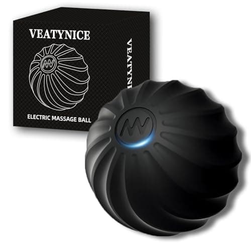 VEATYNICE Cordless Electric Massage Ball – USB Rechargeable Portable Massager, Skin-Soft Silicone for Foot, Back, Neck, Shoulder, Full Body Deep Tissue Massage, Muscle Tension Relief