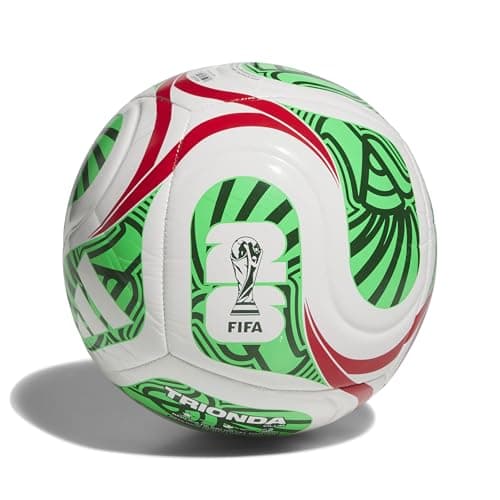 adidas Unisex-Adult World Cup Club Mexico, White/Vivid Red/Amazon Green/Flash Lime, 4