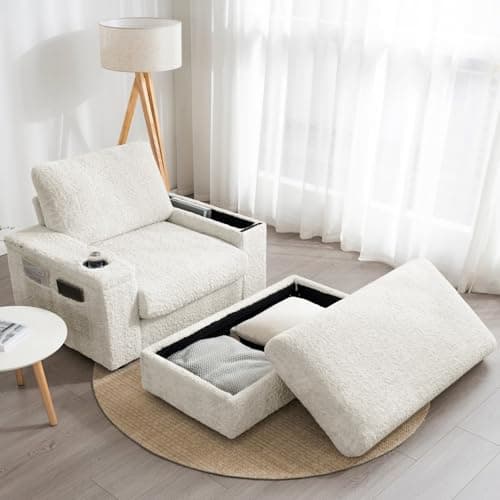 Merax Oversized Chaise Lounge ...for Living Room Bedroom, Beige