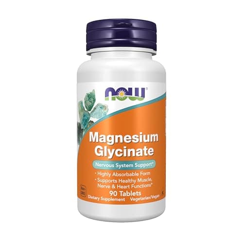 NOW Supplements, Magnesium Gly...ly Absorbable Form, 90 Tablets
