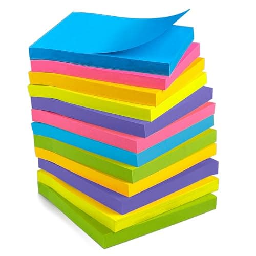 12-Count 40-Sheet OHOME Colorful Pastel Sticky Note Pads (3" x 3") $3.99 + Free Shipping w/ Prime or on $35+
