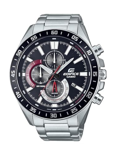 $72* | 50mm Casio Men's Edifice Chronograph Stainless Steel Watch at Amazon