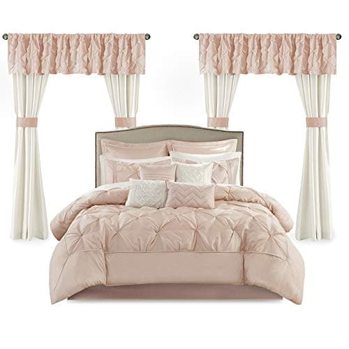 Madison Park Essentials Room i...King(104"x92"), Blush 24 Piece
