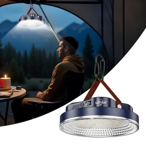 LETOUR 5000LM 30W Rechargeable LED Camping Lantern w/ Magnet & Hook $11.99 + Free Shipping w/ Prime or on $35+