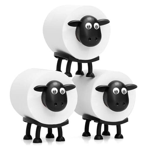 Sheep Toilet Roll Holder 3-Pack for $15 + free shipping w/ Prime