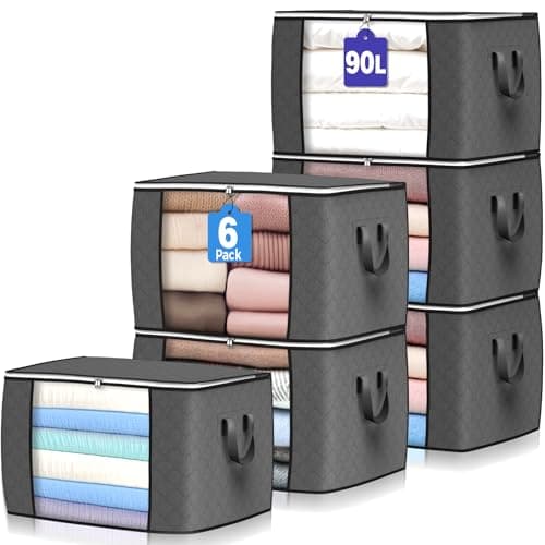 Foldable Storage Tote 6-Pack Only $10.99 on Amazon