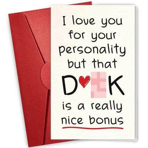 NewEleven Easter Gifts For Him - Romantic Gifts For Husband, Boyfriend - Valentines Day Cards, Birthday, Anny Gift From Girlfriend, Wife, Her - Greeting Card