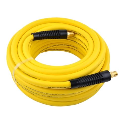 $29.98 | CRAFTSMAN 3/8-in x 50-ft Poly Hybrid Air Hose, 300 PSI, Lightweight Kink-Resistant w/Bend Restrictors at Amazon