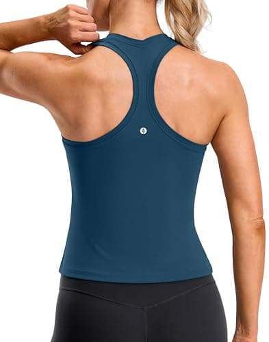 SANTINY Women's Scoop Neck Racerback Workout Tank Top (Various Colors) $9.75