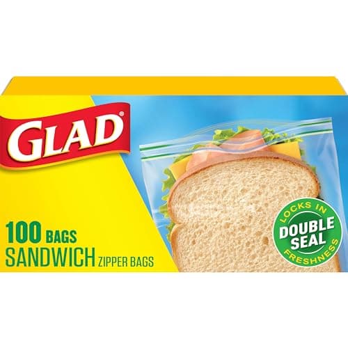 Glad Zipper Food Storage Plast..., 100 Count (Package May Vary)