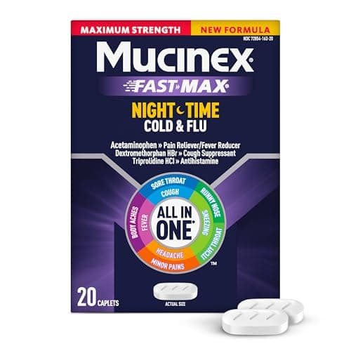 Mucinex Nightshift Cold & Flu,...ugh Suppressant, Antihistamine
