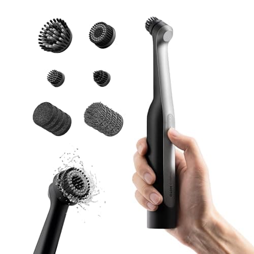 HOTO Wand Cordless Spin Scrubber w/ 12 Brush Heads $30 @ Amazon