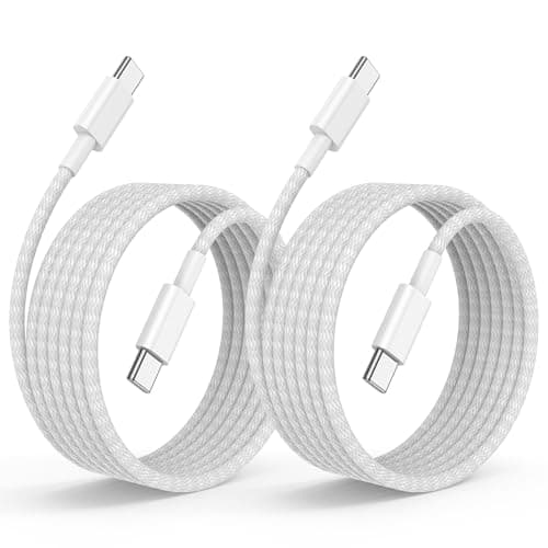 USB C to C Fast Charger Cable 6ft, Long Type C to USB C Charging Cord Wire for iPhone 17 Pro Max/17 Air/16 Pro/15 Plus,MacBook Pro 2021/2020/2019/2018,iPad 12.9/11 inch/Mini/Air,Samsung Galaxy