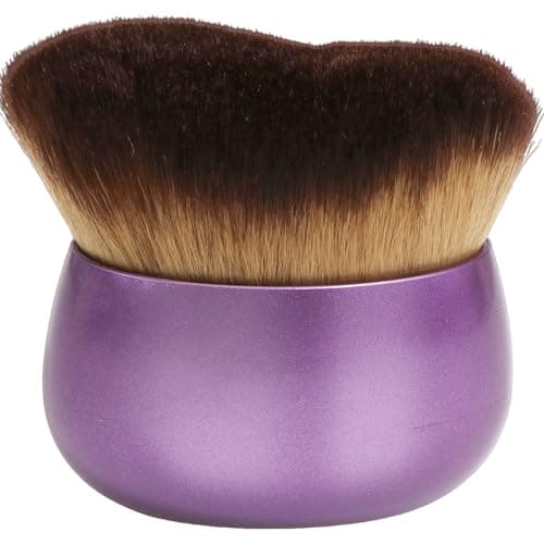 Blend & Blur Extra Large Body Makeup Brush for Self Tanner,Leg Makeup & Bronzer Self Tan Applicator, Powder, Foundation, Blusher, Bronzer，Massager for Face Gift box (Purple)