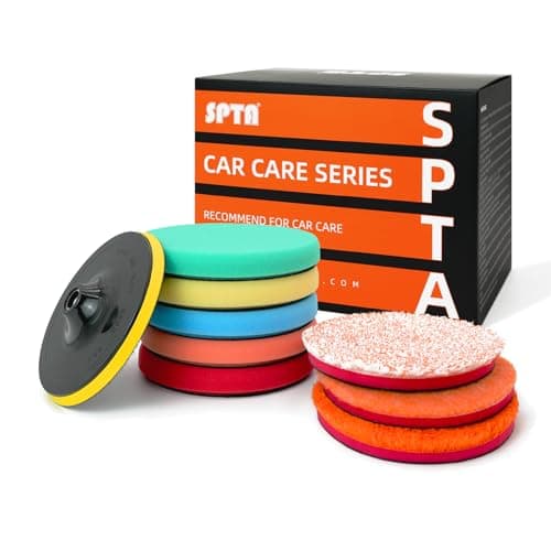 SPTA 9Pcs Polishing Pads Kit, ...xing, Polishing, Sealing Glaze